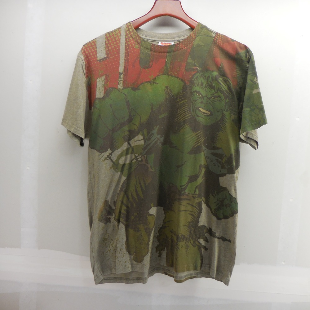 Marvel Comics Incredible Hulk Graphic T-Shirt Mens L Green 2009 Vintage Style
